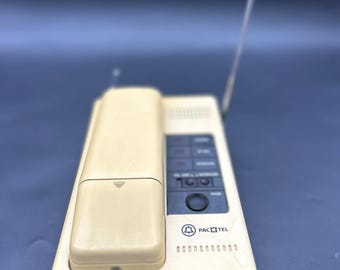 Vintage 1988 PACTEL Cordless Phone CS8100 Ivory Color-collectible