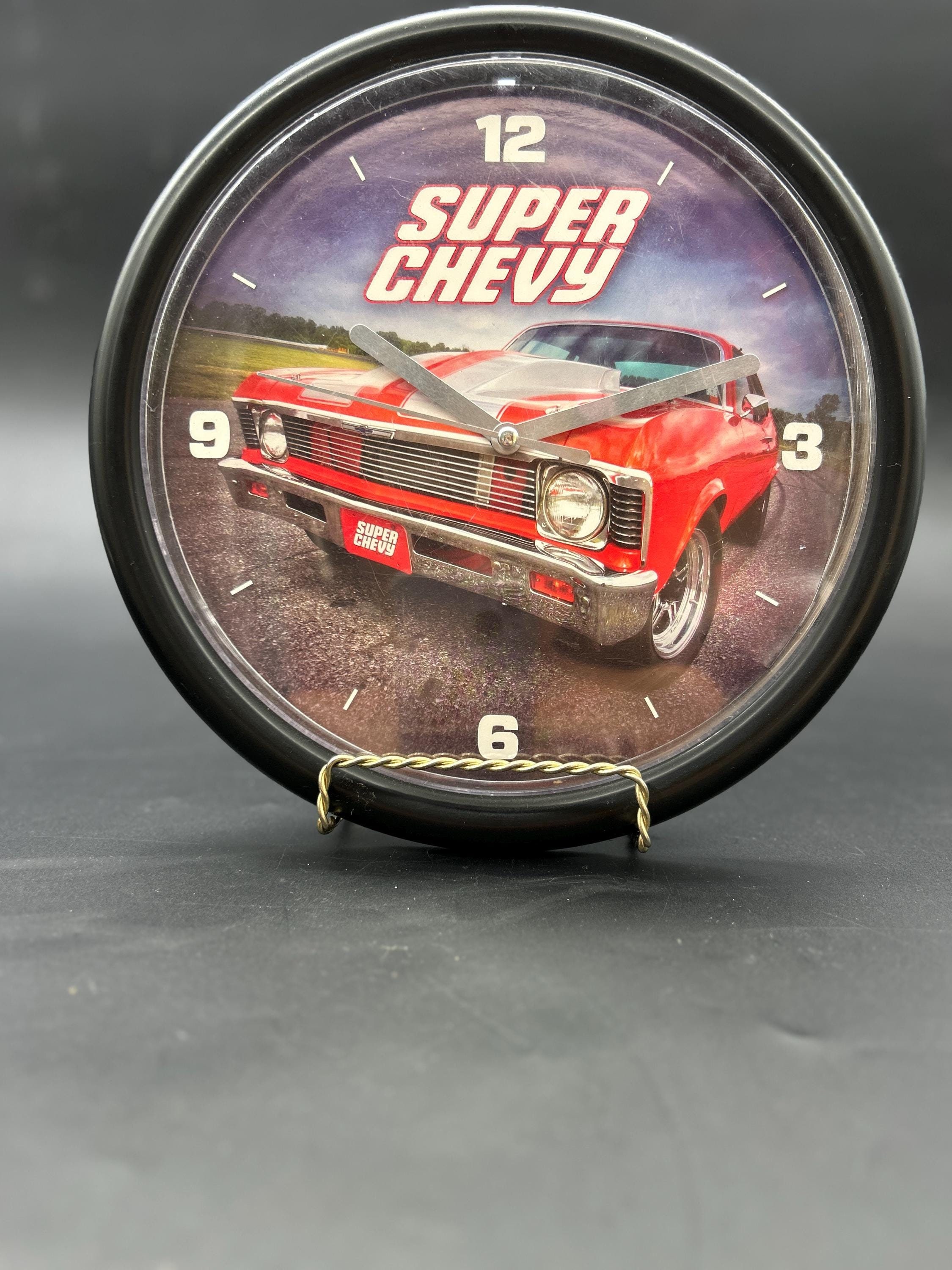 1966 Super Chevy Plastic Collectable Clock - Etsy