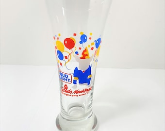VTG 1987 Bud Light Spuds Mackenzie Pilsner Beer Glass The Original Party Animal