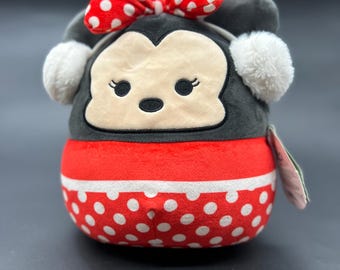 NEW Squishmallow 12" Disney Minnie Mouse Christmas Santa Claus Plush Stuffed