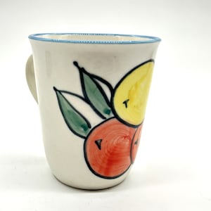 Vintage Ceramic Orange Lemon Citrus Italian Kitchen Coffee Tea Cup Mug