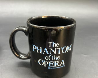 Vintage Phantom of the Opera Heat Activated Coffee Cup, 1986 Broadway