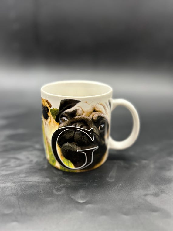 3D Pug Mug Americaware Large Coffee Tea Cup Dog Breed Lover Gift