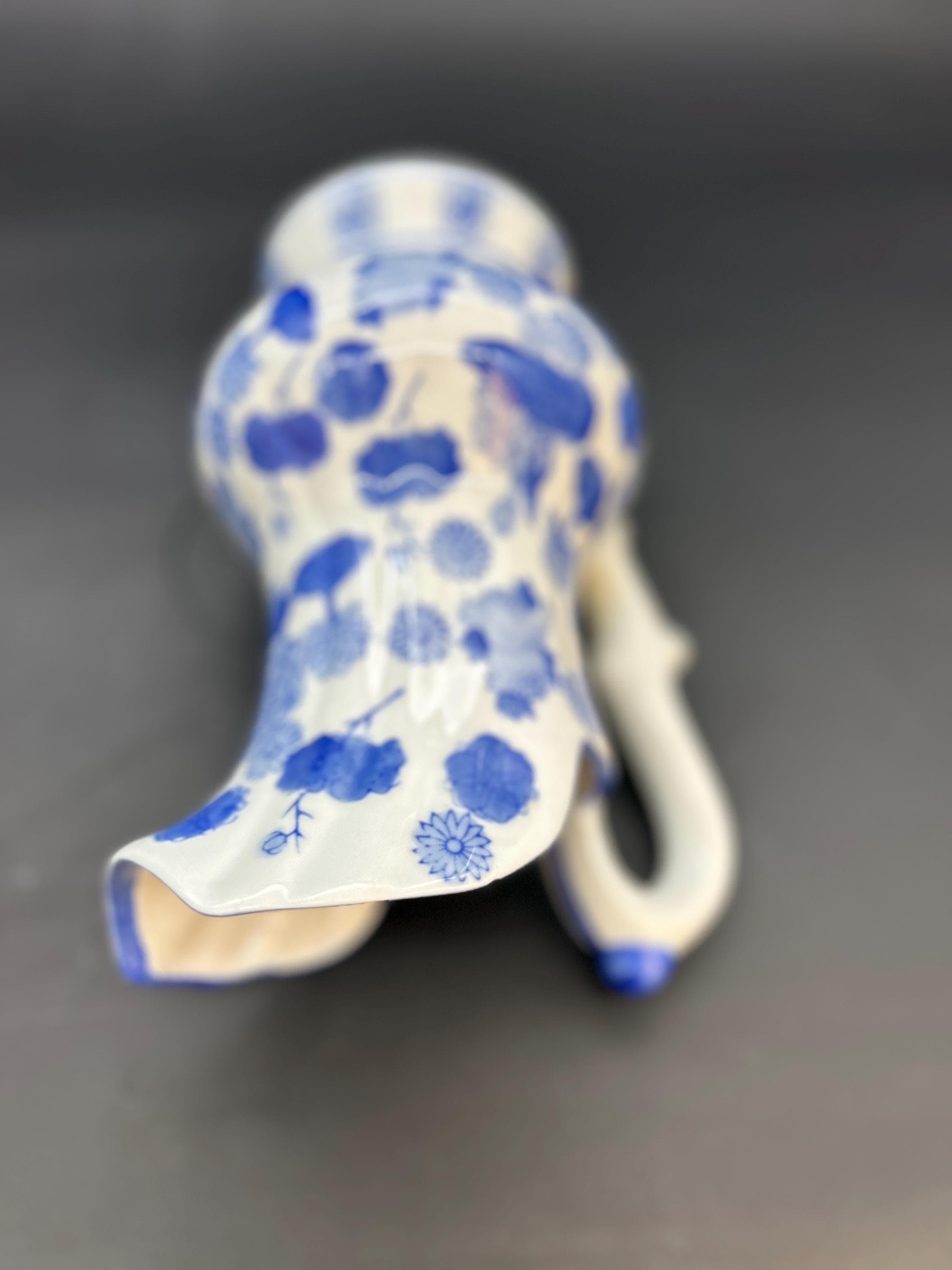 Vintage Andrea by Sadek Chinoiserie Floral Blue & White 6