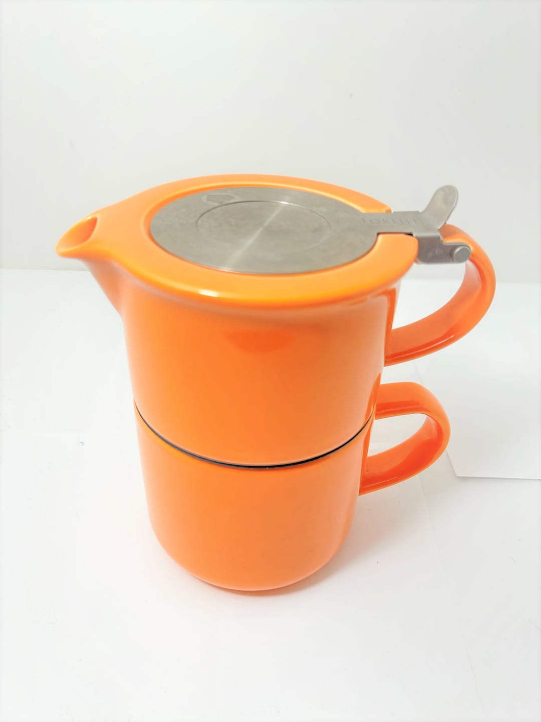 TEAVANA for Life Tea Stackable Pot Cup Mug Infuser Orange/red Etsy