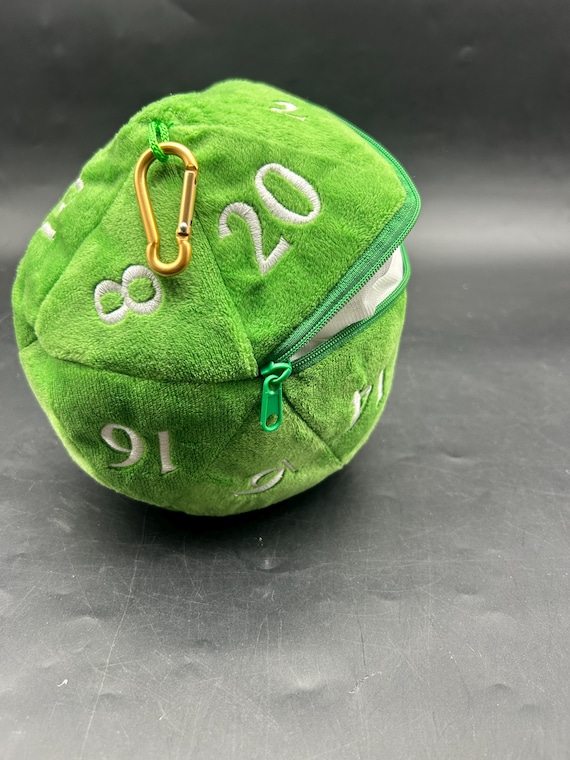 Ultra Pro Green Plush D20 Dice Bag – 6.5 Inch RPG Dice Holder