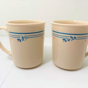 corelle country violets set of 2 corning coffee tea mug cup