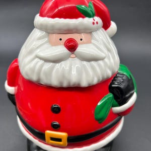 Vintage Santa Claus Plastic Cookie Jar