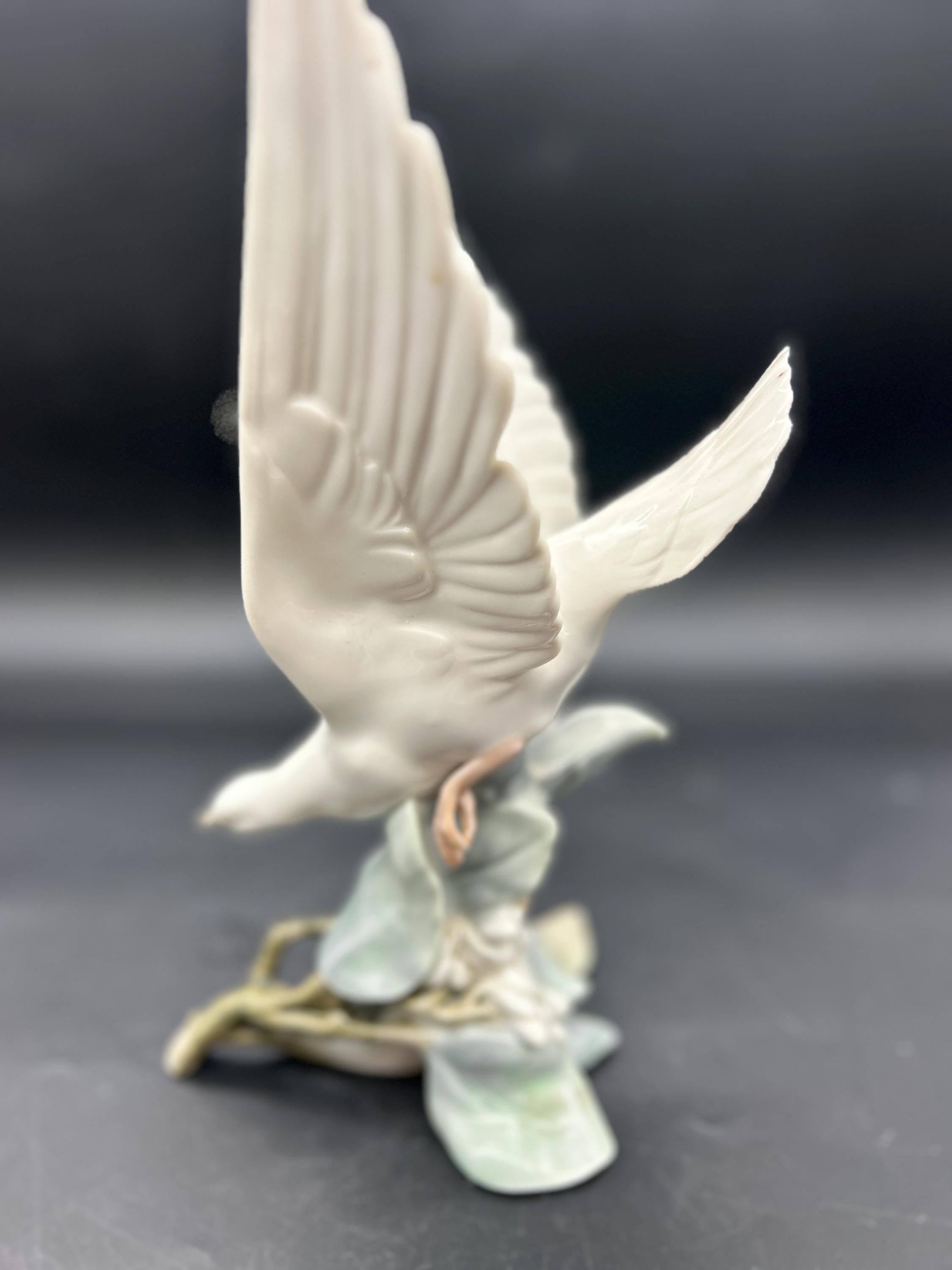 リヤドロ キジバト 置物 磁器製 鳩 コレクターズアイテム スペイン