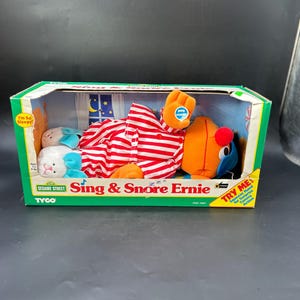 Vintage Sing And Snore Ernie Vintage Tyco Toy 1996 BRAND NEW WORKS!
