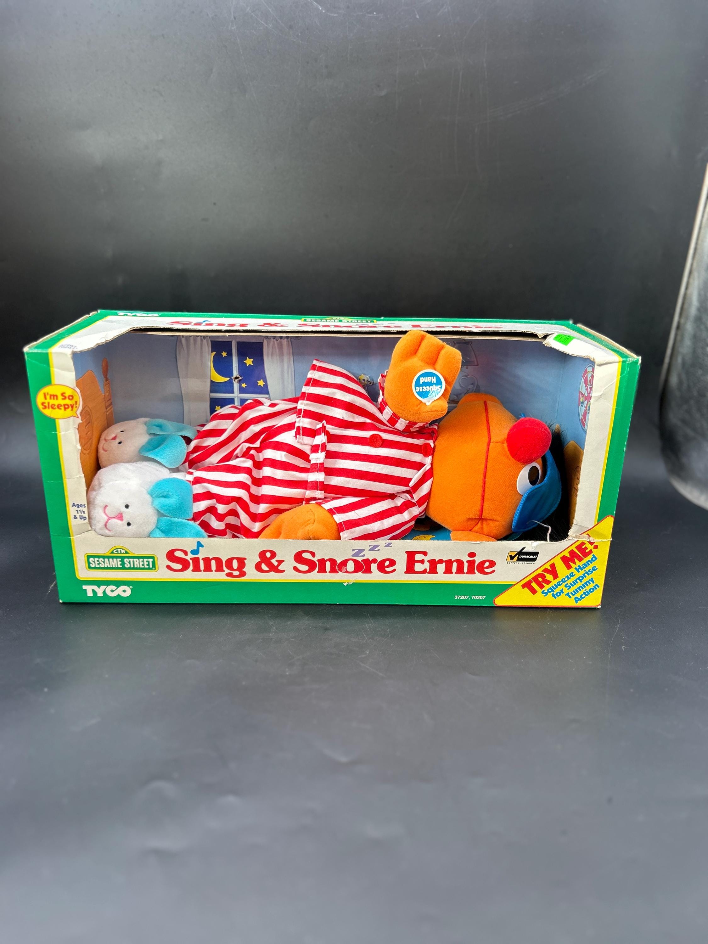 Vintage Sing and Snore Ernie Vintage Tyco Toy 1996 BRAND NEW WORKS