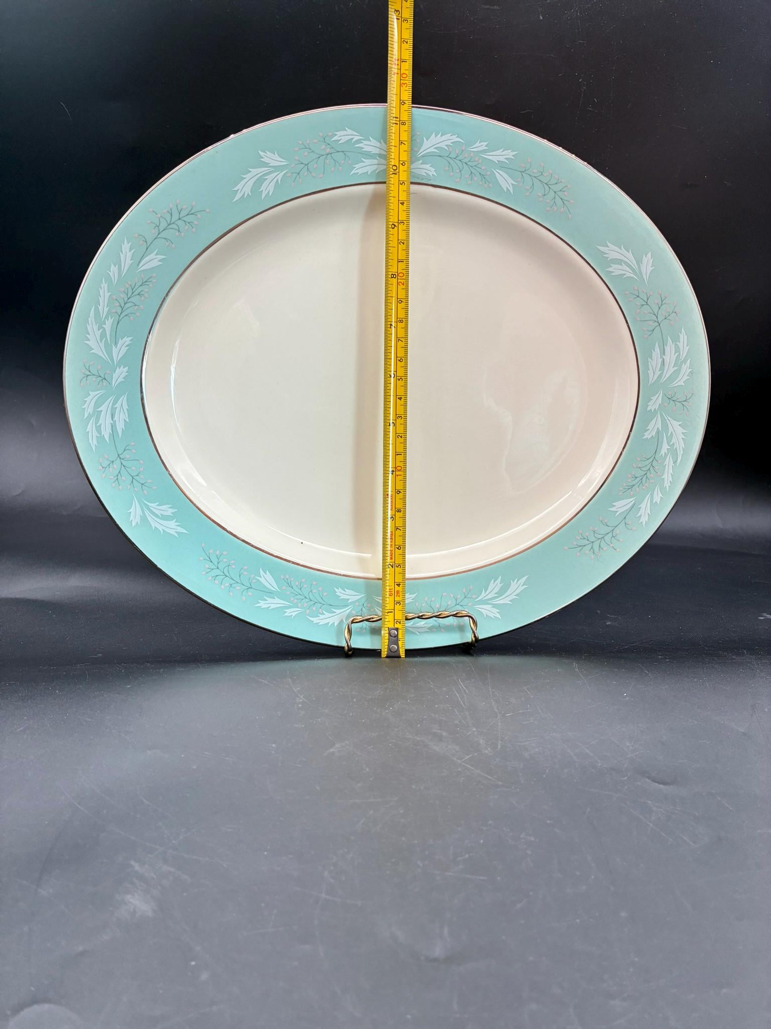 ★希少 Saint Clement サン クレマン 蓋付き キャセロールボウル★ Homer Laughlin Cavalier Eggshell Romance Oval Platter 13.5 Inch