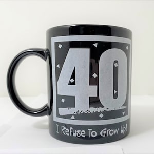 Vintage 40th Birthday Mug: Funny Hallmark Coffee Cup