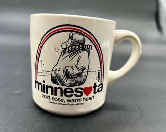 VTG 80s Minnesota Break Dancing Cartoon Mug Coffee Cup by Dick Guindon 1984