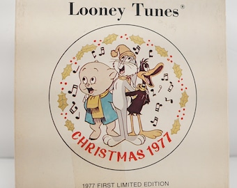 Vintage Looney Tunes Christmas Plate 1977 First Limited Edition