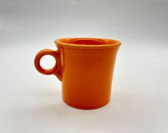 Vintage HLC Fiestaware Mug: Tangerine Orange Coffee Cup