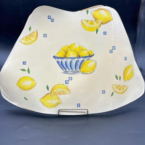 Vintage 1980s Vinyl Lemon Fruit  Placemats Lemon A Set Of  4