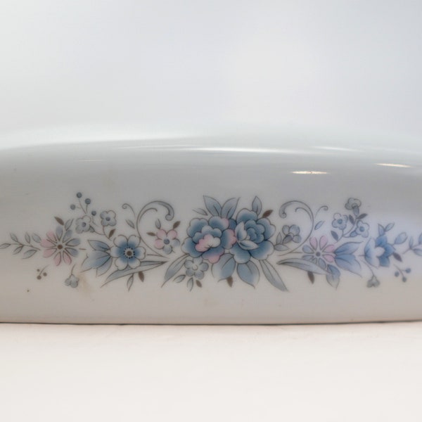 Pretty porcelain vintage floral butter dish TOP ONLY noritake mikasa nippon