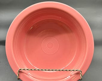 Fiesta Ware Pink Rose 8 1/4” 1 Qt. Vegetable Serving Bowl Homer Laughlin Fiesta