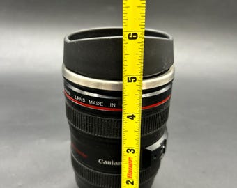 Camera Lens Coffee Tumbler: Insulated Stainless Steel Photography Gift