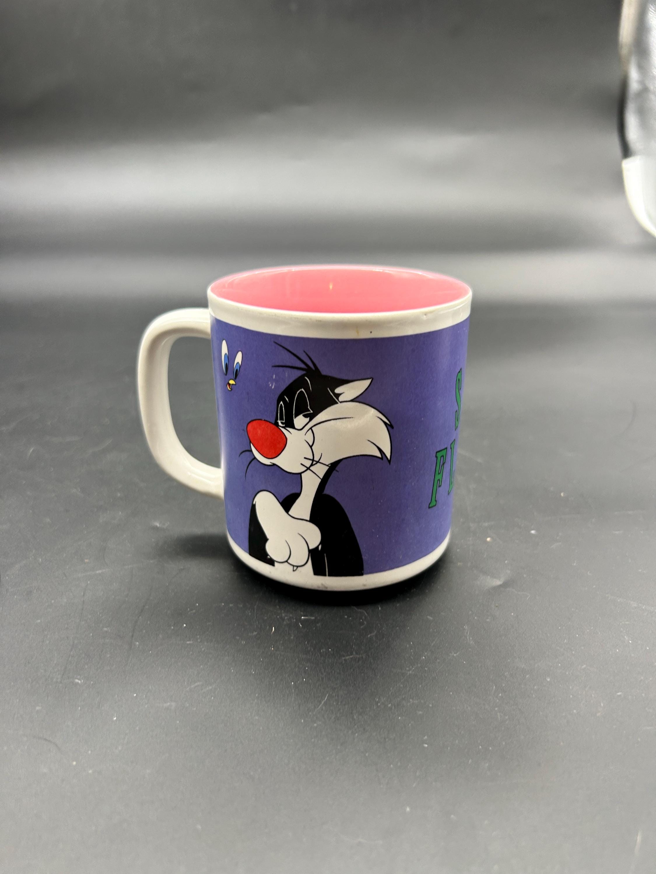 Looney Tunes Mug Coffee Cup 1996 VINTAGE Sylvester Tweety Six Flags Magic  Mt - Etsy