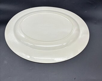 Homer Laughlin Cavalier Eggshell Romance Oval Platter 13.5 Inch