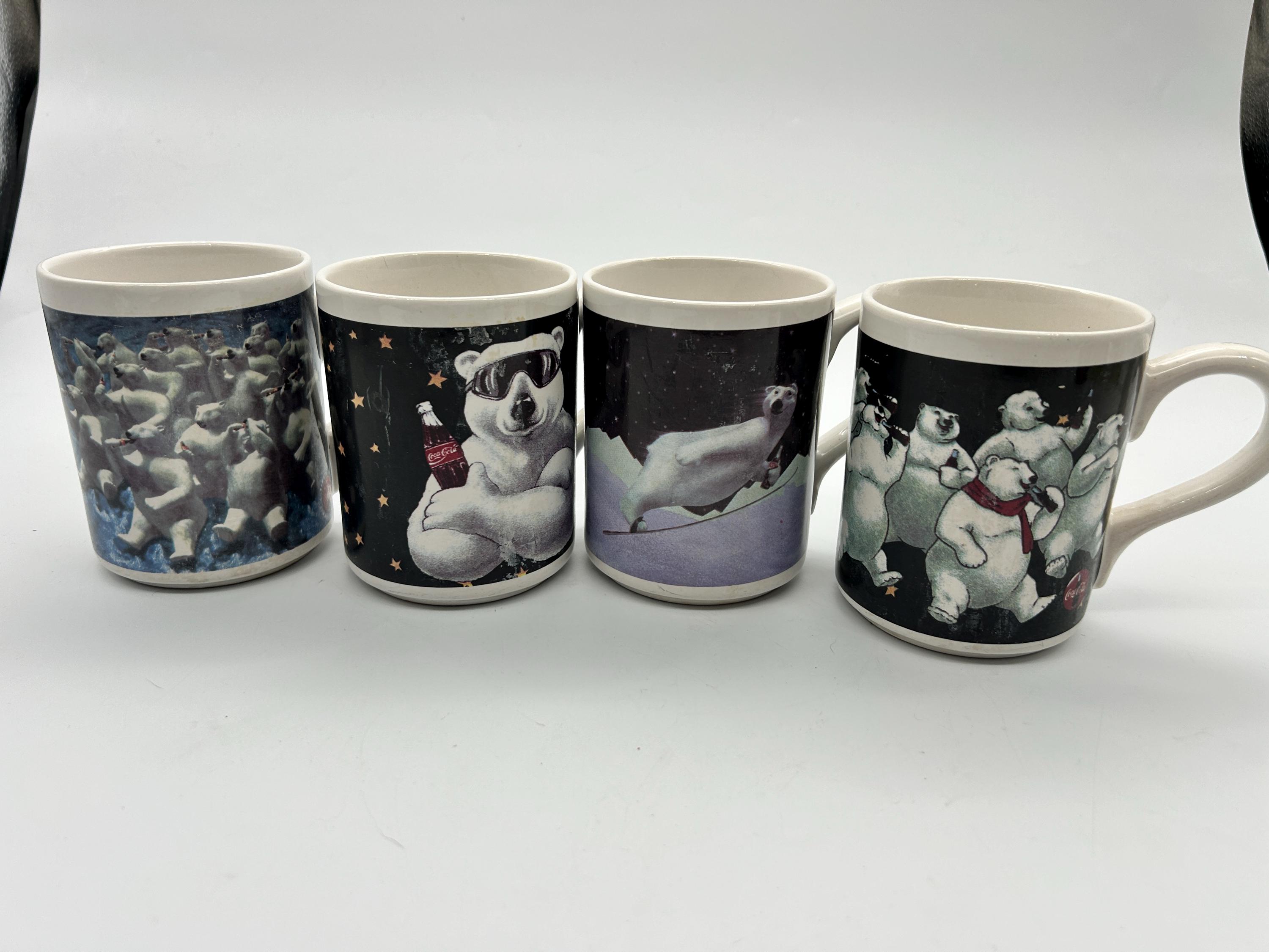 Vintage 90s Set of 4 GIBSON Coca Cola Coke Polar Bears - Etsy