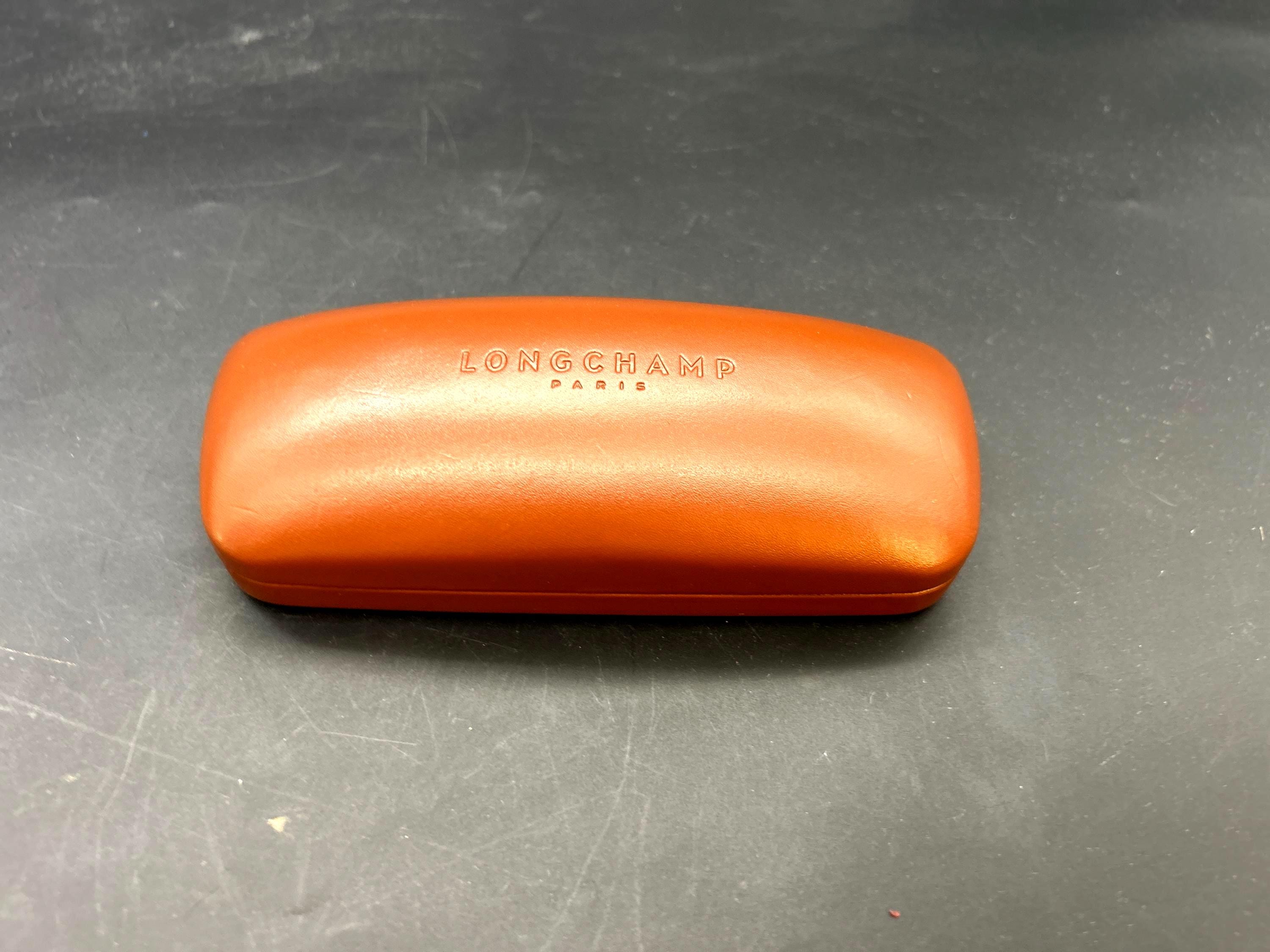 Longchamp Tan Brown Leather Eyewear Case Le Pliage Collection Eyewear case Beige - Leather | Longchamp EN main image 4