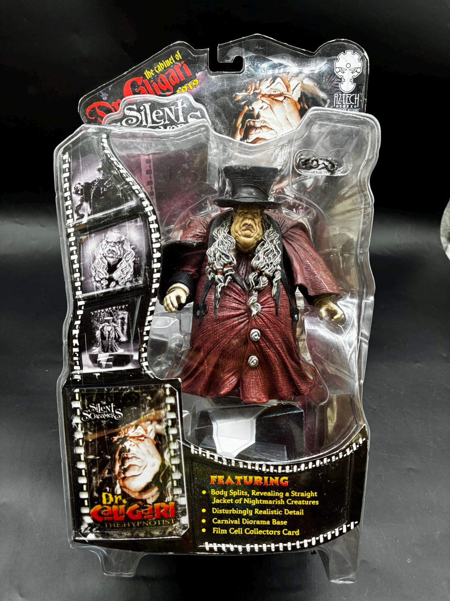 Silent Screamers Dr Caligari Action Figure the Hypnotist Cabinet