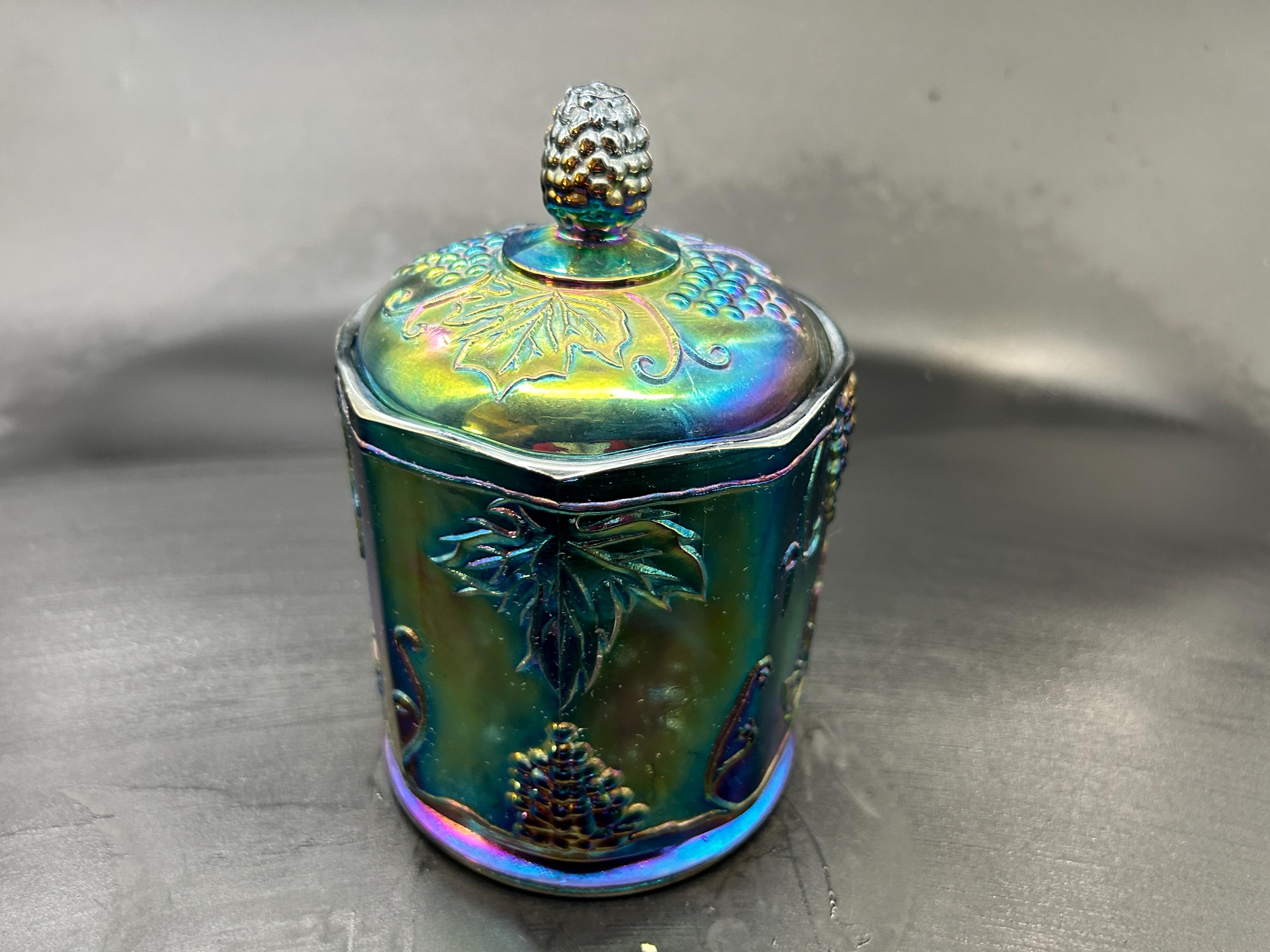 ② Carnival Glass カーニバルガラス ボール オーロラ パープル