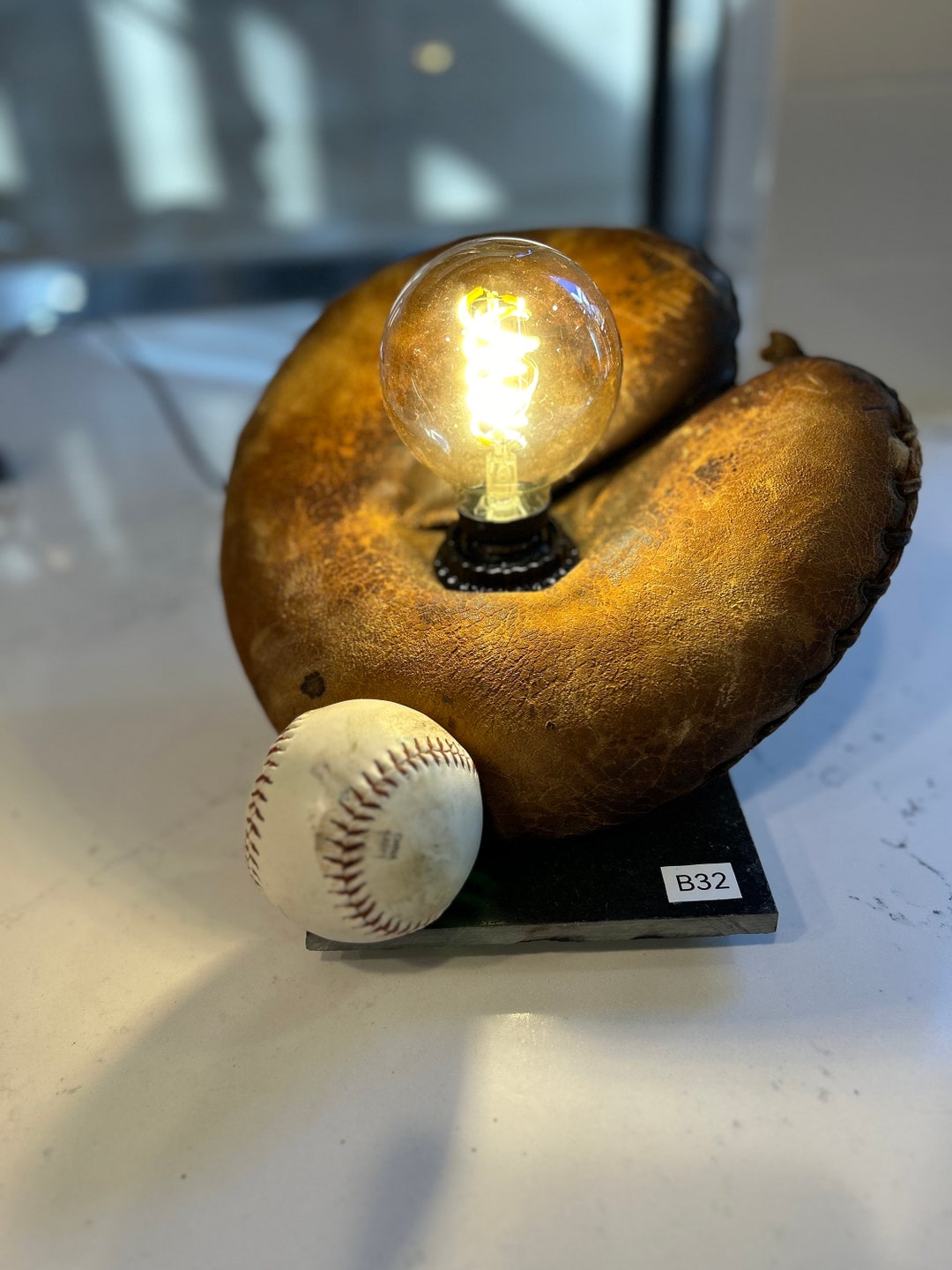 Vintage Baseball Mitt Lamp B32perfect Gift for the Sports Fan Etsy