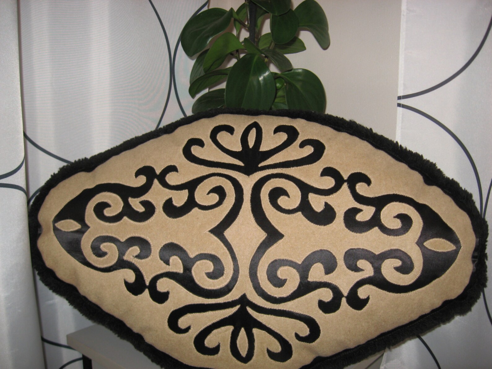 Oval decorative pillow Sandy 16 by 24 inches 41 cm x Etsy