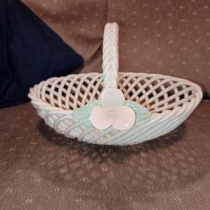Vintage porcelain basket