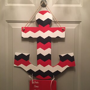 Anchor Baby Hospital Door Hanger with Birth Announcement Plaque