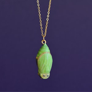 Chrysalis Necklace | Handcrafted Porcelain Jewelry | Camp Hollow Collectible Heirloom Art | Perfect Gift | Collect them all!