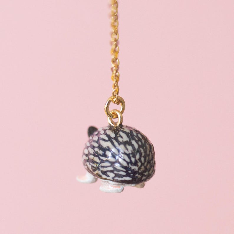 Hedgehog Necklace | Camp Hollow Ceramic Animal Jewelry