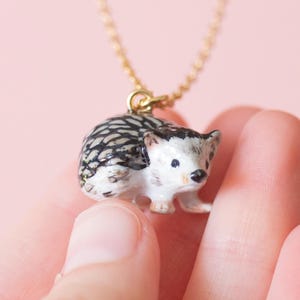 Hedgehog Necklace | Camp Hollow Ceramic Animal Jewelry