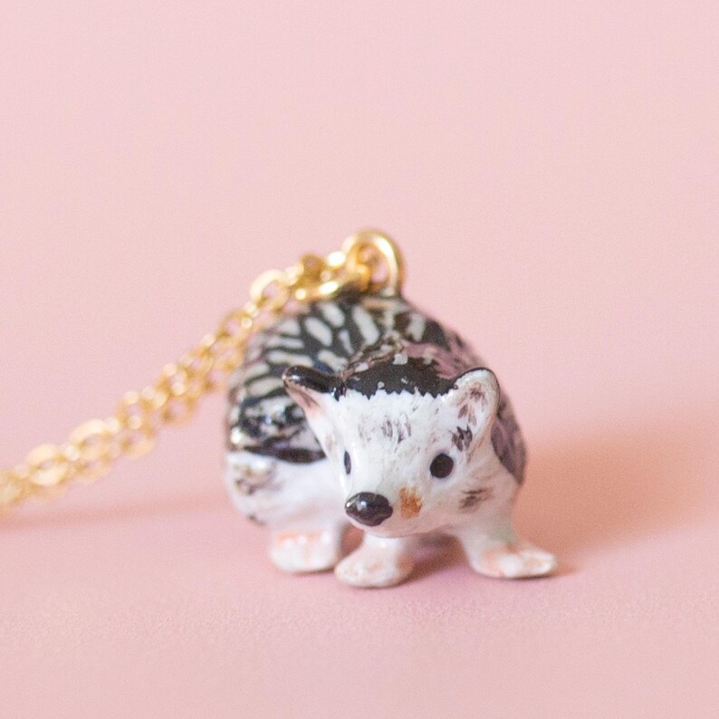 Hedgehog Necklace | Camp Hollow Ceramic Animal Jewelry