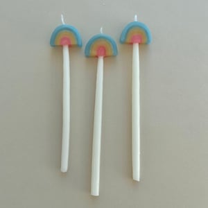 Rainbow Shaped Candle Set (x3)