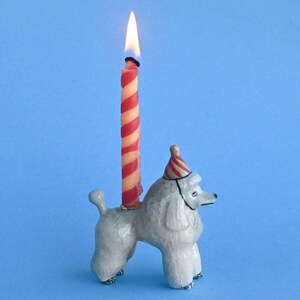 Poodle Retriever Cake Topper |  Year of the Dog | Chinese Zodiac | Camp Hollow Ceramic Party Animal