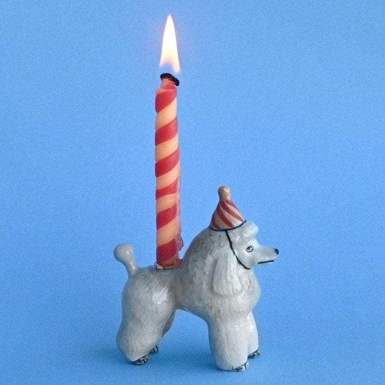 Poodle Retriever Cake Topper |  Year of the Dog | Chinese Zodiac | Camp Hollow Ceramic Party Animal