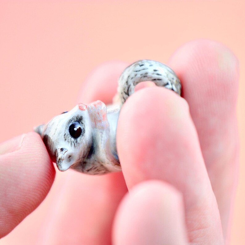 Sugar Glider Necklace | Camp Hollow Ceramic Animal Jewelry