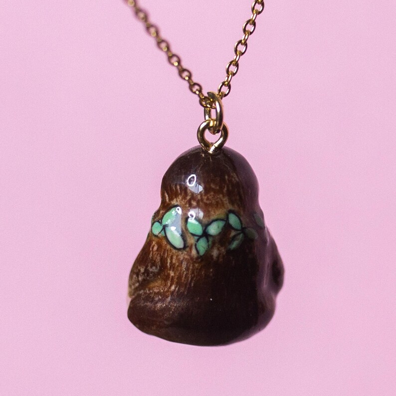 Sloth Necklace | Camp Hollow Ceramic Animal Jewelry