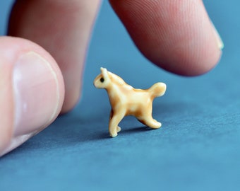 Cute Hand-Painted Teeny Collectibles Porcelain Horse Figurine | Porcelain Horse Figurine Animal Statue | Ceramic Horse Heirloom Sculpture