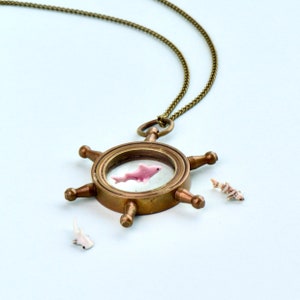 Bundel ketting met roerketting en minihaaibeeldje