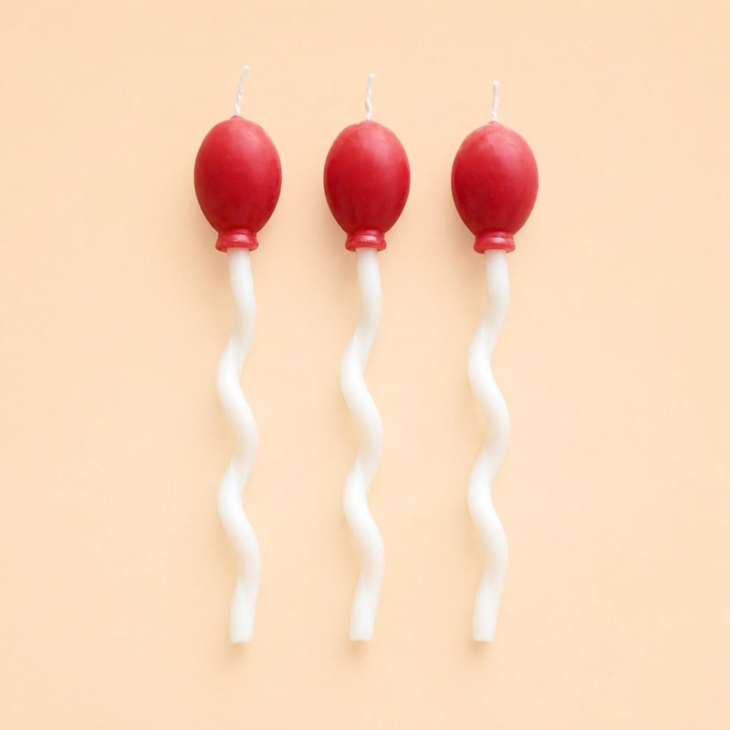 Red Balloon Candle - Etsy