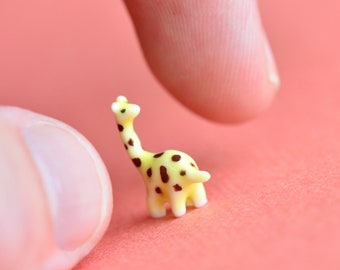 Miniature Handmade Porcelain Giraffe Figurine | Baby Giraffe Porcelain Collectible Figurine | Cake Toppers Realistic Giraffe Figurines