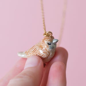 Sparrow Necklace | Handcrafted Porcelain Jewelry | Camp Hollow Collectible Heirloom Art | The Perfect Gift | Collect them all!