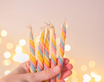 VELAS Vela Twisted MARSHMELLOW (x5)