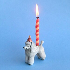 Poodle Retriever Cake Topper |  Year of the Dog | Chinese Zodiac | Camp Hollow Ceramic Party Animal